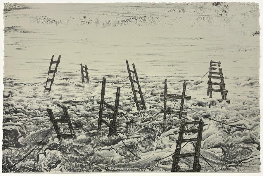 Chaput_Ascension I, lithograph, 15x22.5